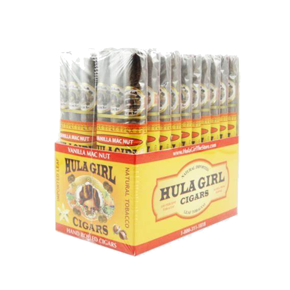 HULA GIRL VANILLA MAC NUT CIGAR 14-8PK TIN